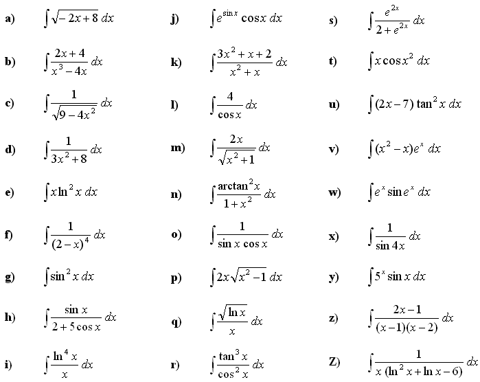 Indefinite integral of a function - Exercise 7